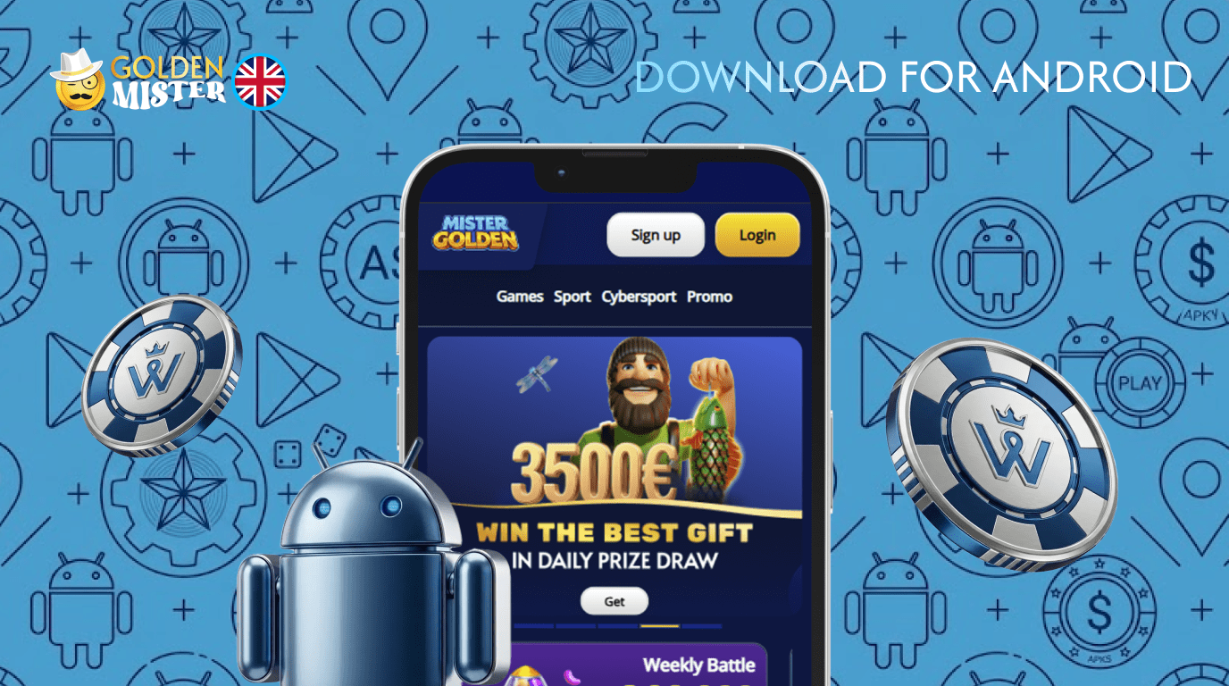 Install the Golden Mister UK casino app for Android