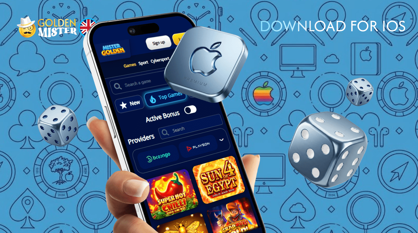 Install the Golden Mister UK casino app for iOS